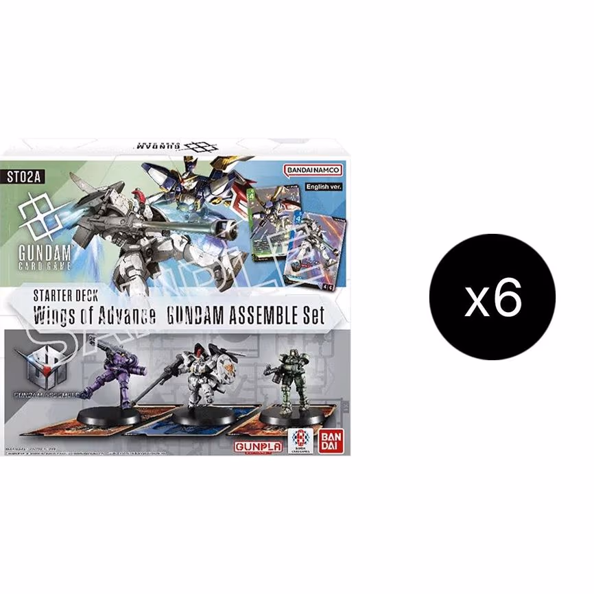 Starter Deck 02: Wings of Advance - Gundam Assemble Starter Set Display