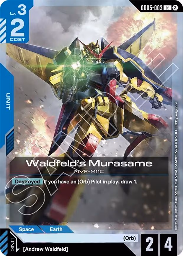 Waldfeld's Murasame - Rare (GD05-003)