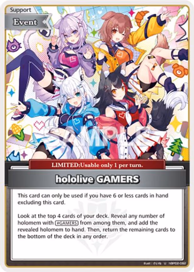 hololive GAMERS - Uncommon (hBP02-082)