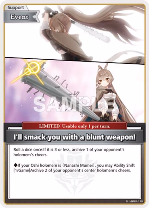 I'll smack you with a blunt weapon! - Special (hBP01-110)