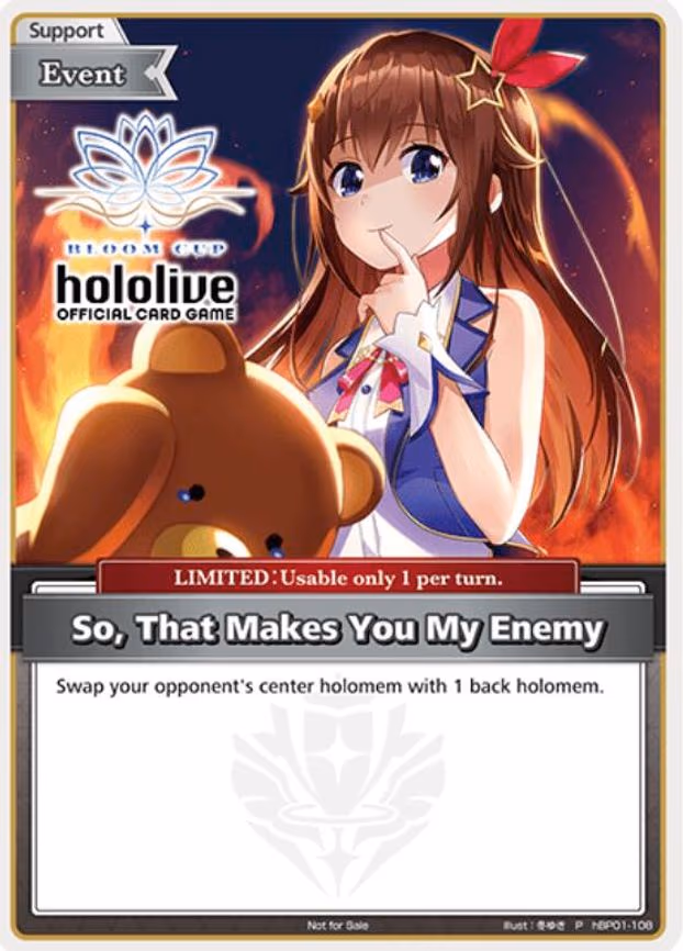 So, That Makes You My Enemy