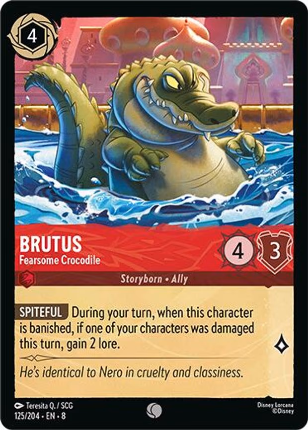 Brutus - Fearsome Crocodile - Common (125/204)