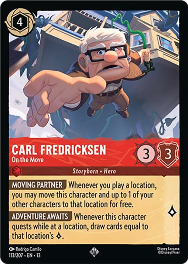 Carl Fredricksen - On the Move - Super Rare (113/204)