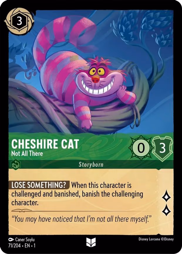 Cheshire Cat - Not All There - Uncommon (71/204)
