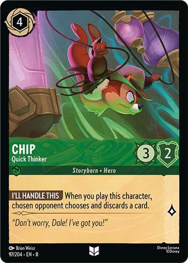 Chip - Quick Thinker - Uncommon (97/204)