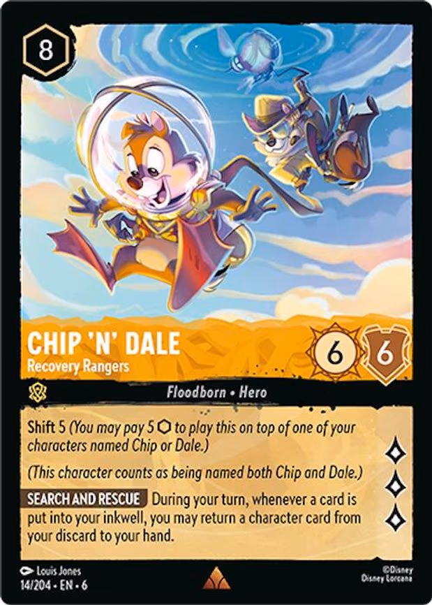 Chip 'n' Dale - Recovery Rangers - Rare (14/204)