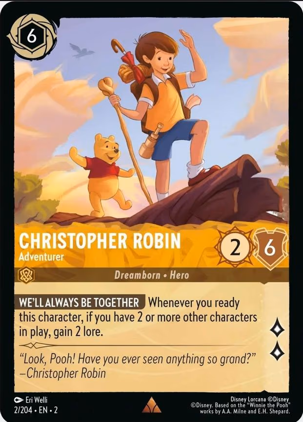 Christopher Robin - Adventurer - Rare (2/204)