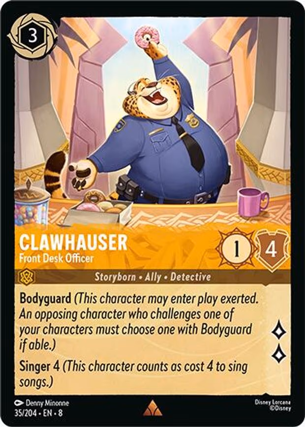 Clawhauser - Front Desk Officer - Rare (35/204)