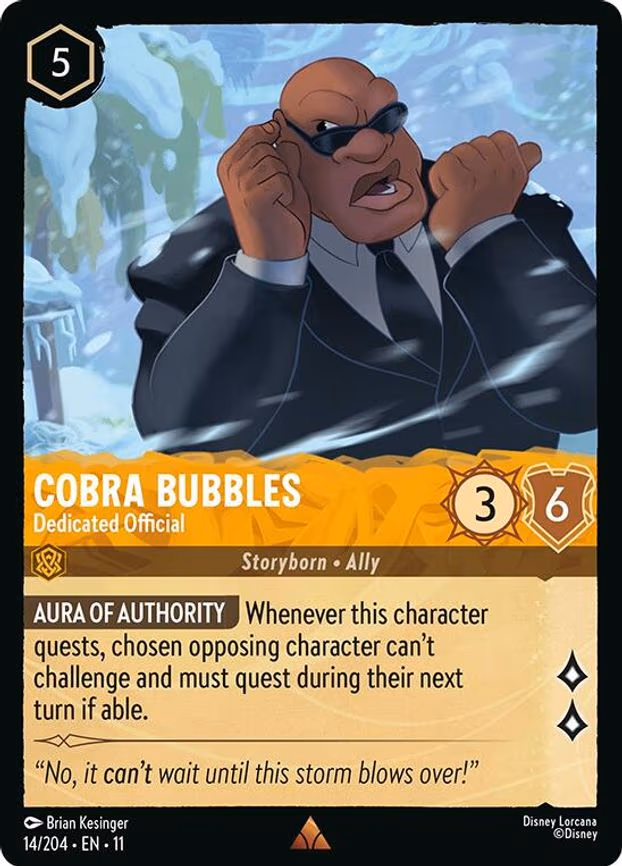 Cobra Bubbles - Dedicated Official - Rare (14/204)