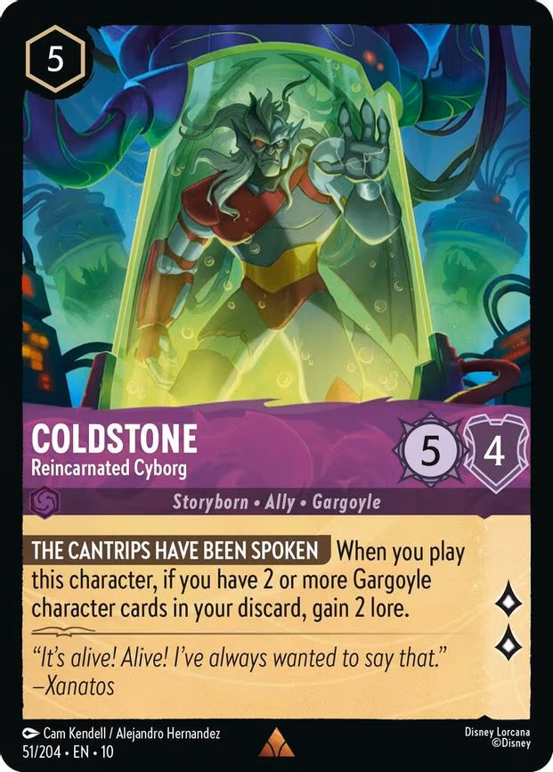 Coldstone - Reincarnated Cyborg - Rare (51/204)