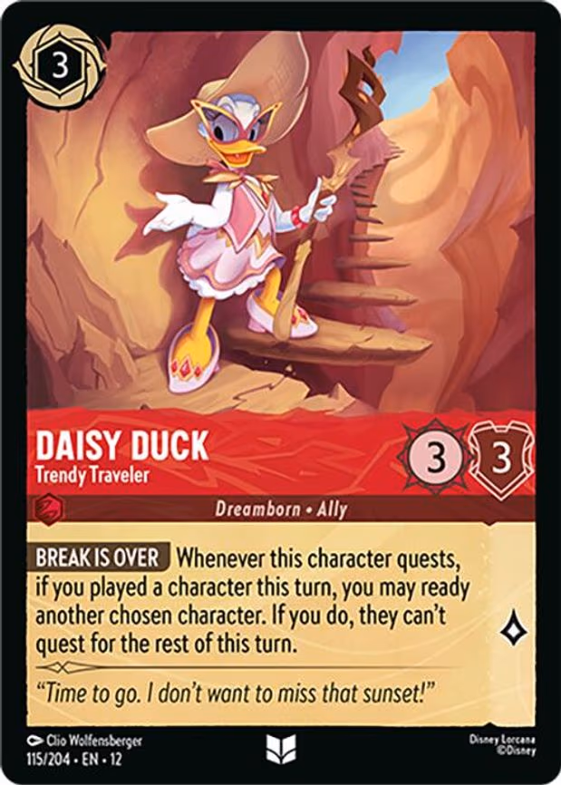 Daisy Duck - Trendy Traveler - Uncommon (115/204)