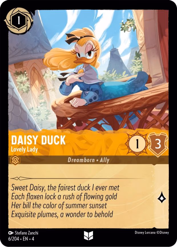 Daisy Duck - Lovely Lady - Uncommon (6/204)