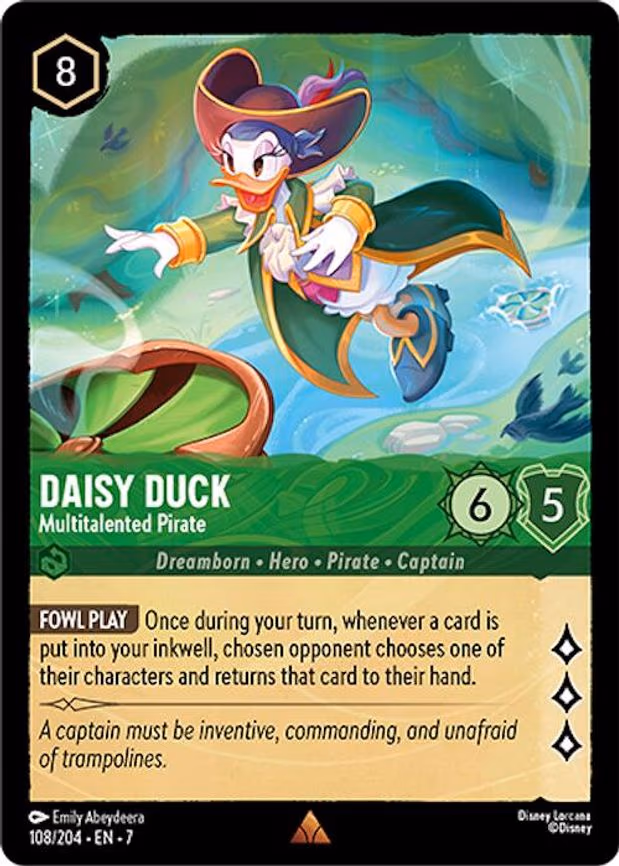 Daisy Duck - Multitalented Pirate - Rare (108/204)