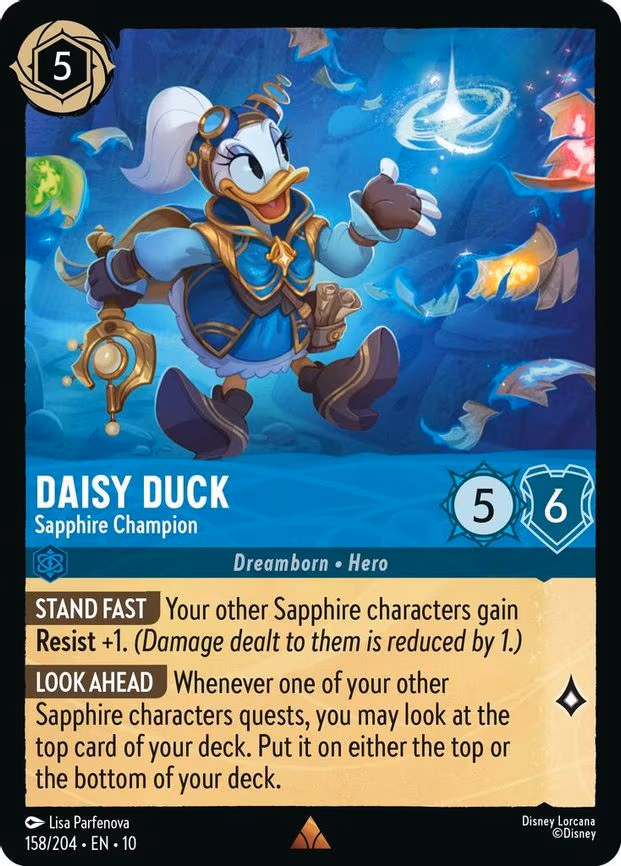 Daisy Duck - Sapphire Champion - Rare (158/204)