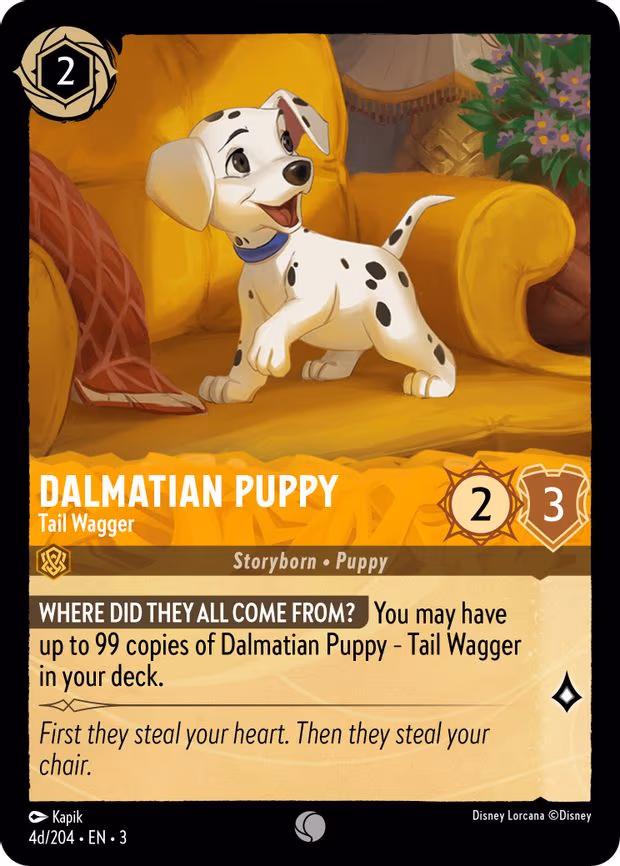 Dalmatian Puppy - Tail Wagger - Common (4d/204)