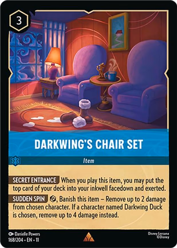 Darkwing's Chair Set - Rare (168/204)