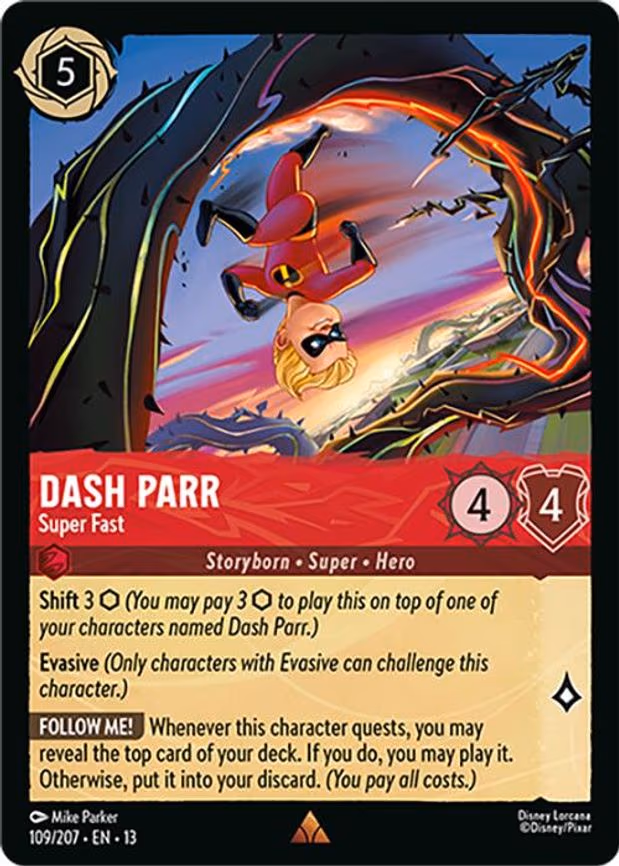 Dash Parr - Super Fast - Rare (109/204)