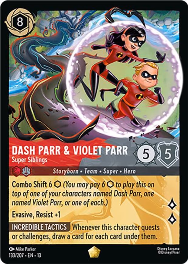 Dash Parr & Violet Parr - Super Siblings - Legendary (133/204)