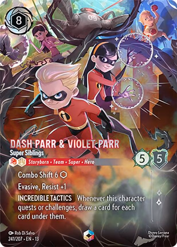 Dash Parr & Violet Parr - Super Siblings (Enchanted) - Enchanted (241/204)