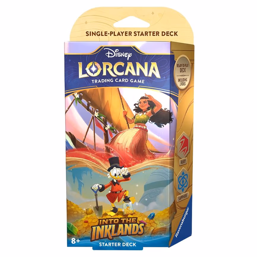 Disney Lorcana: Into the Inklands Starter Deck (Ruby & Sapphire)