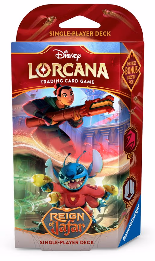 Disney Lorcana: Reign of Jafar Starter Deck (Ruby & Steel)