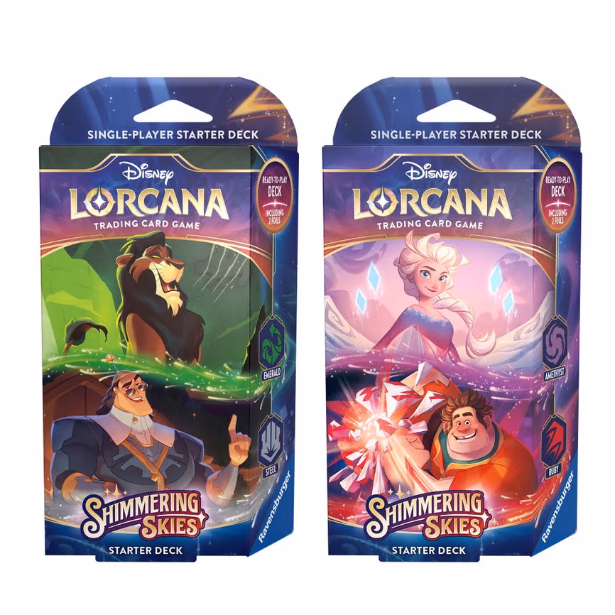 Disney Lorcana: Shimmering Skies Starter Deck [Set of 2]