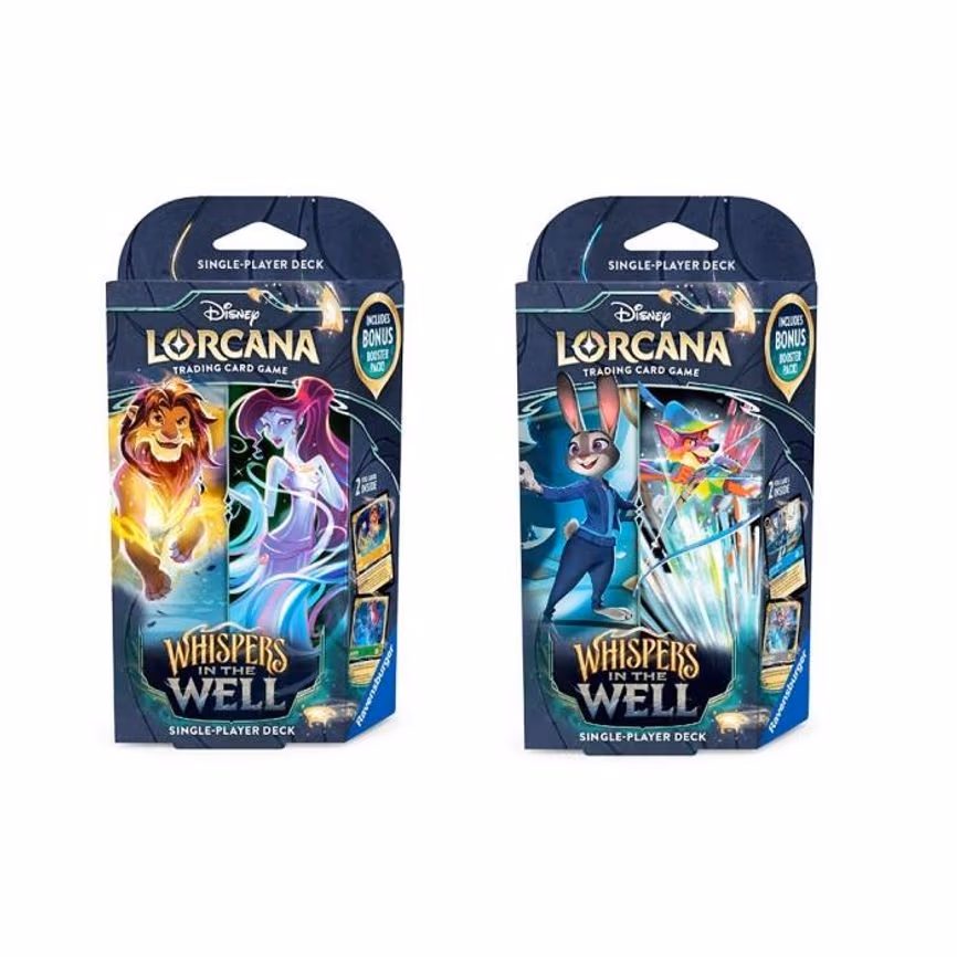 Disney Lorcana: Whispers in the Well Starter Deck [Set of 2]