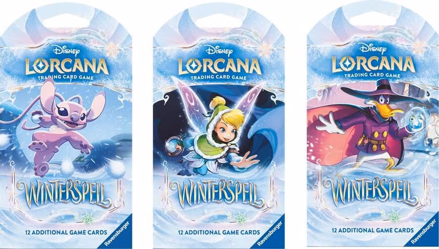 Disney Lorcana: Winterspell Sleeved Booster Pack Art Bundle [Set of 3]