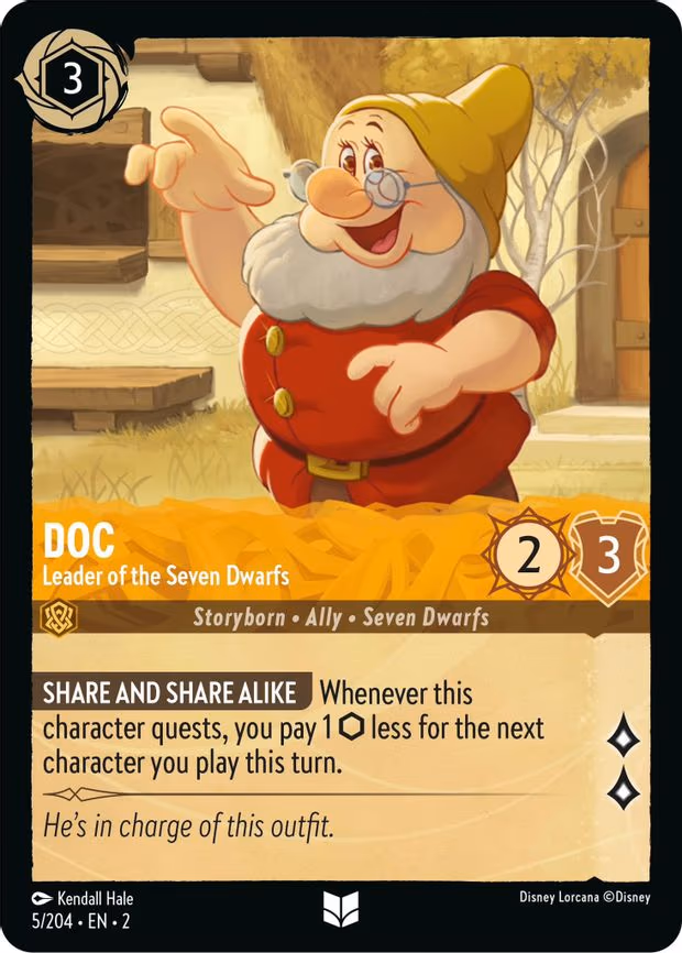Doc - Leader of the Seven Dwarfs - Uncommon (5/204)