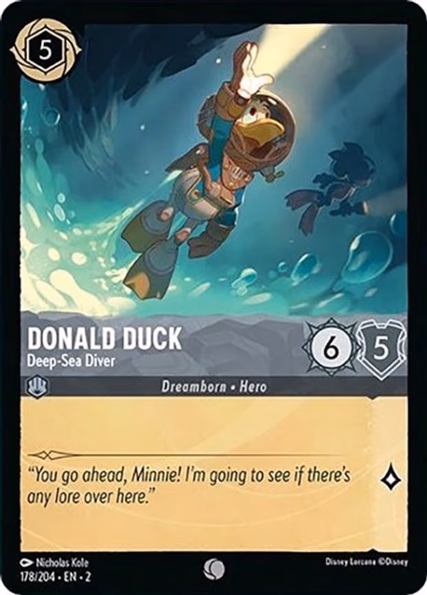 Donald Duck - Deep-Sea Diver - Common (178/204)