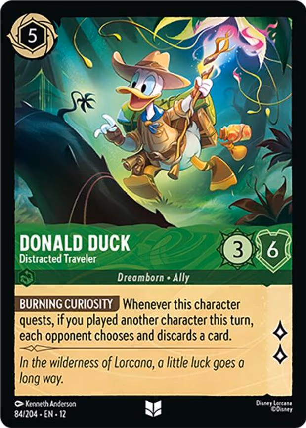 Donald Duck - Distracted Traveler - Uncommon (84/204)