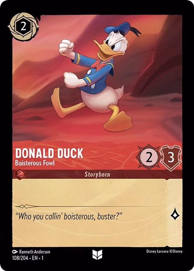 Donald Duck - Boisterous Fowl - Uncommon (108/204)