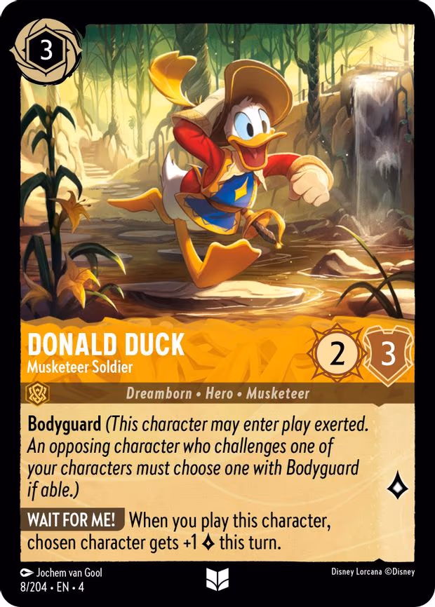 Donald Duck - Musketeer Soldier - Uncommon (8/204)