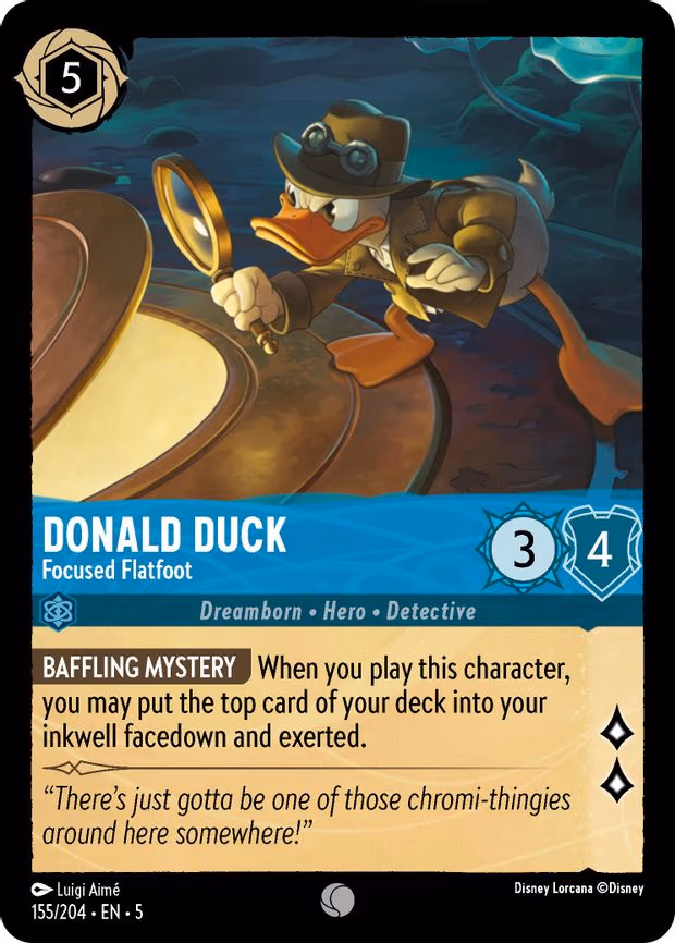 Donald Duck - Focused Flatfoot - Common (155/204)