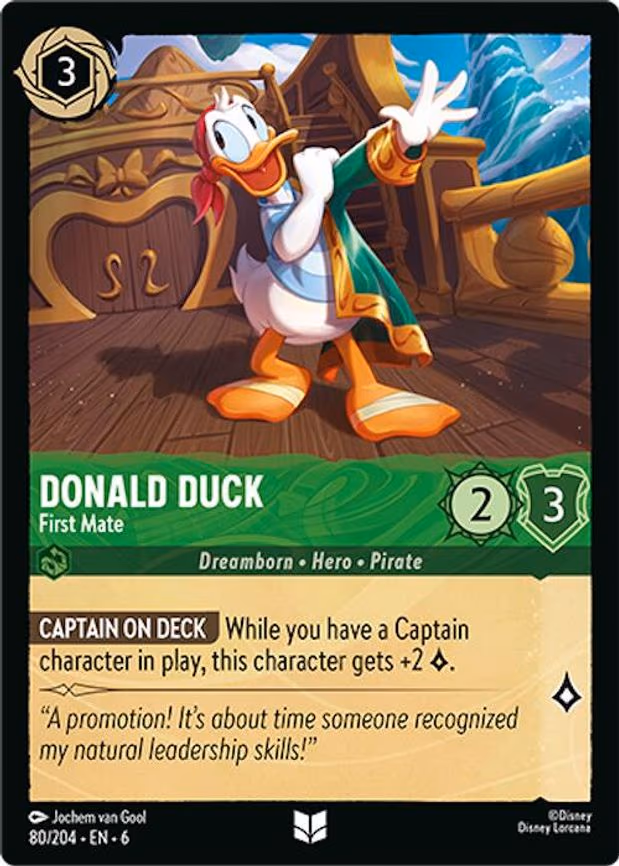 Donald Duck - First Mate - Uncommon (80/204)