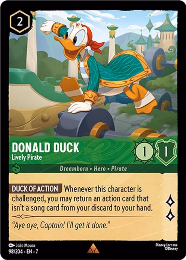 Donald Duck - Lively Pirate - Rare (98/204)
