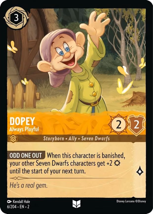 Dopey - Always Playful - Uncommon (6/204)