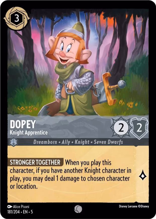 Dopey - Knight Apprentice - Common (181/204)