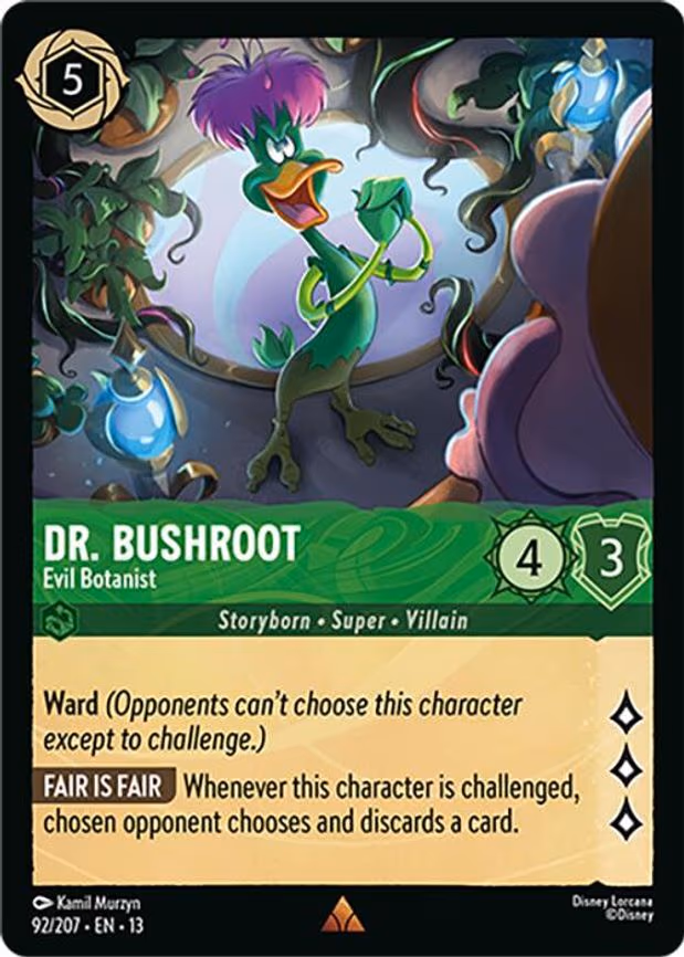 Dr. Bushroot - Evil Botanist - Rare (92/204)