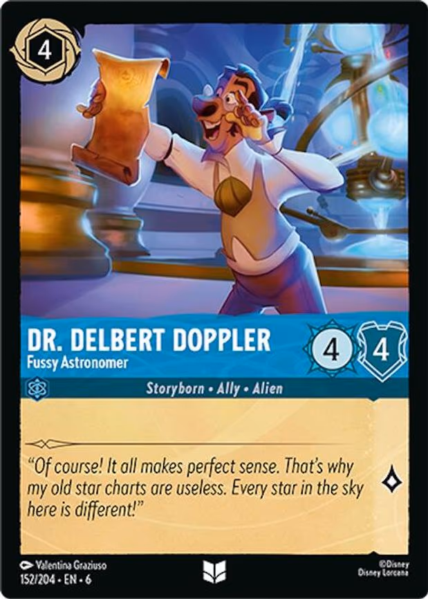 Dr. Delbert Doppler - Fussy Astronomer - Uncommon (152/204)