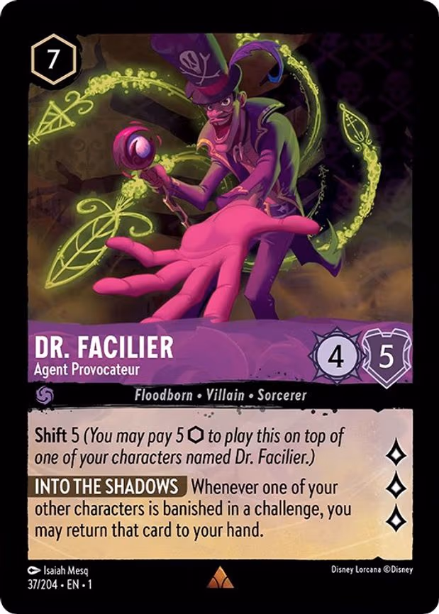 Dr. Facilier - Agent Provocateur - Rare (37/204)