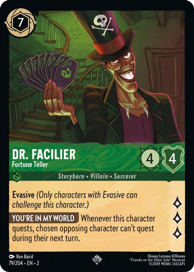 Dr. Facilier - Fortune Teller - Super Rare (79/204)