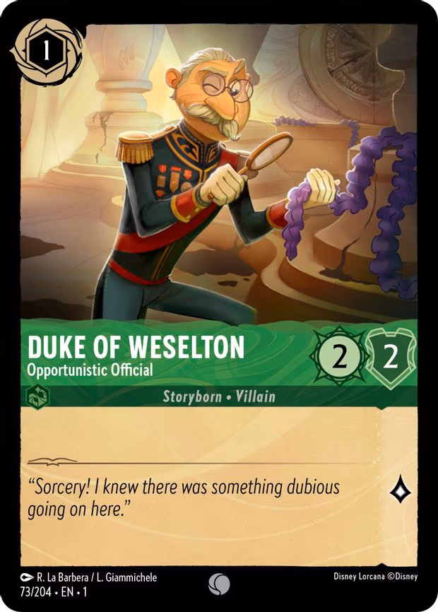 Duke of Weselton - Opportunistic Official - Common (73/204)