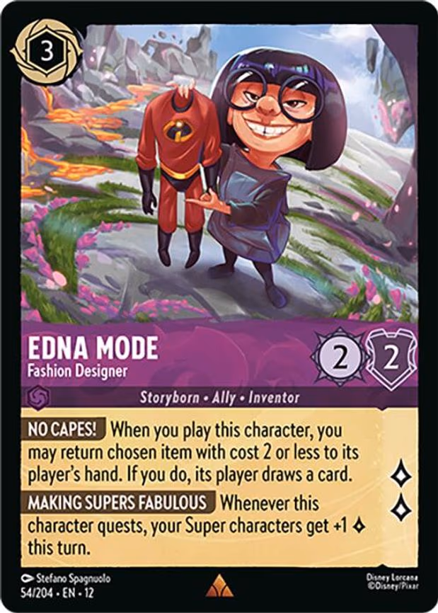 Edna Mode - Fashion Designer - Rare (54/204)
