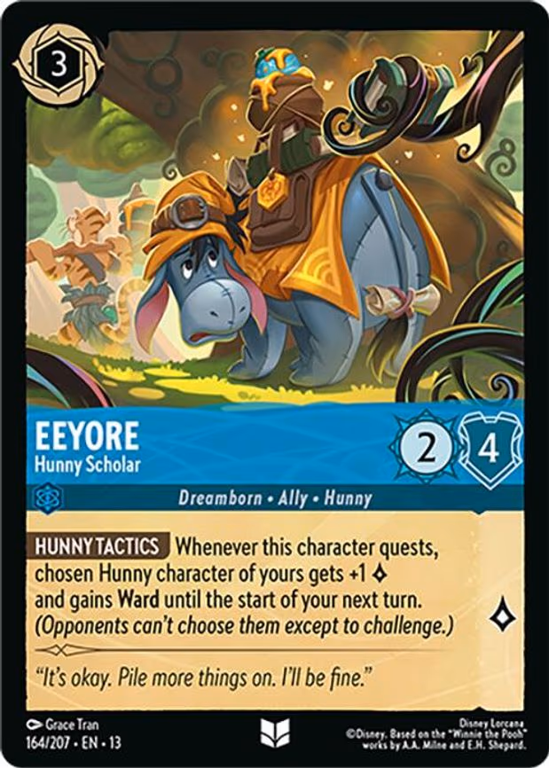 Eeyore - Hunny Scholar - Uncommon (164/204)