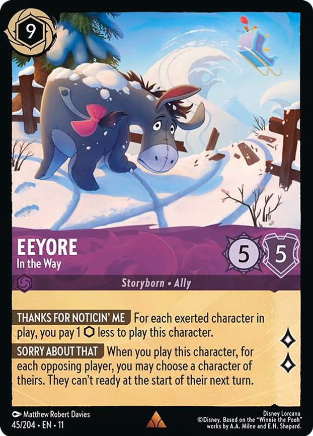 Eeyore - In the Way - Rare (45/204)