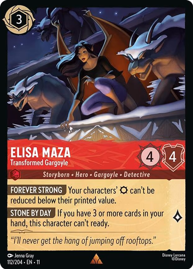 Elisa Maza - Transformed Gargoyle - Rare (112/204)