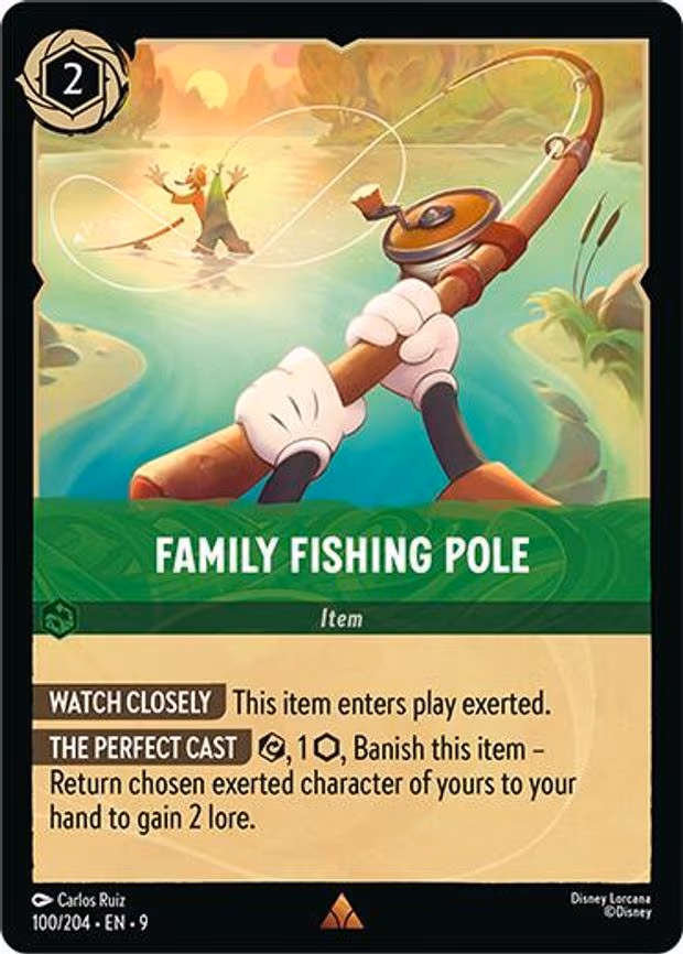 Family Fishing Pole - Rare (100/204)