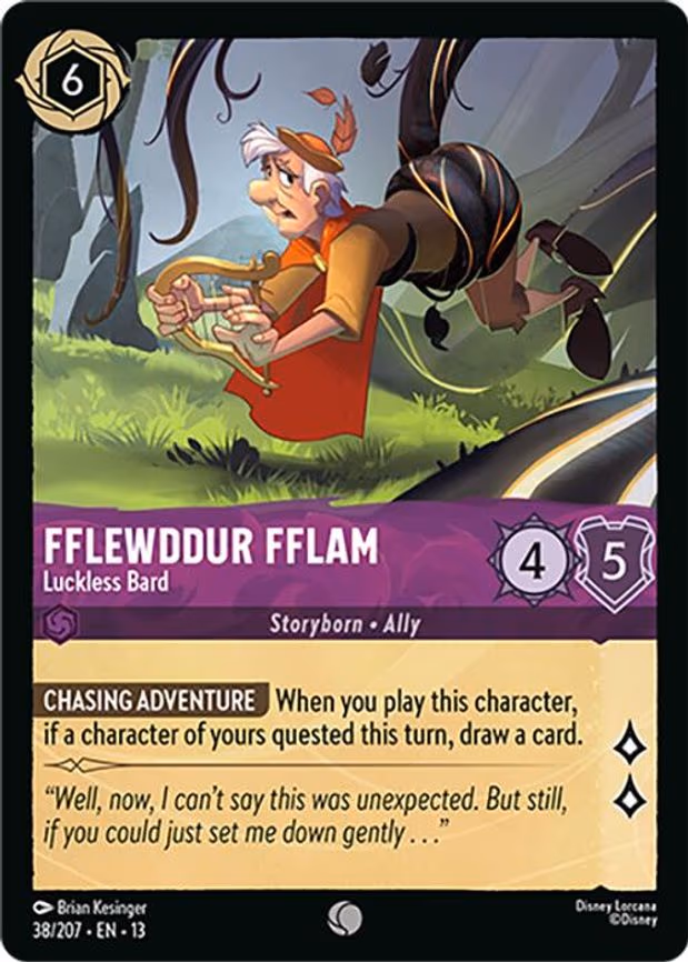 Fflewddur Fflam - Luckless Bard - Common (38/204)