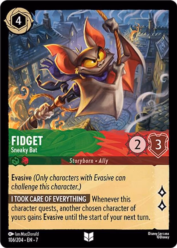 Fidget - Sneaky Bat - Uncommon (106/204)